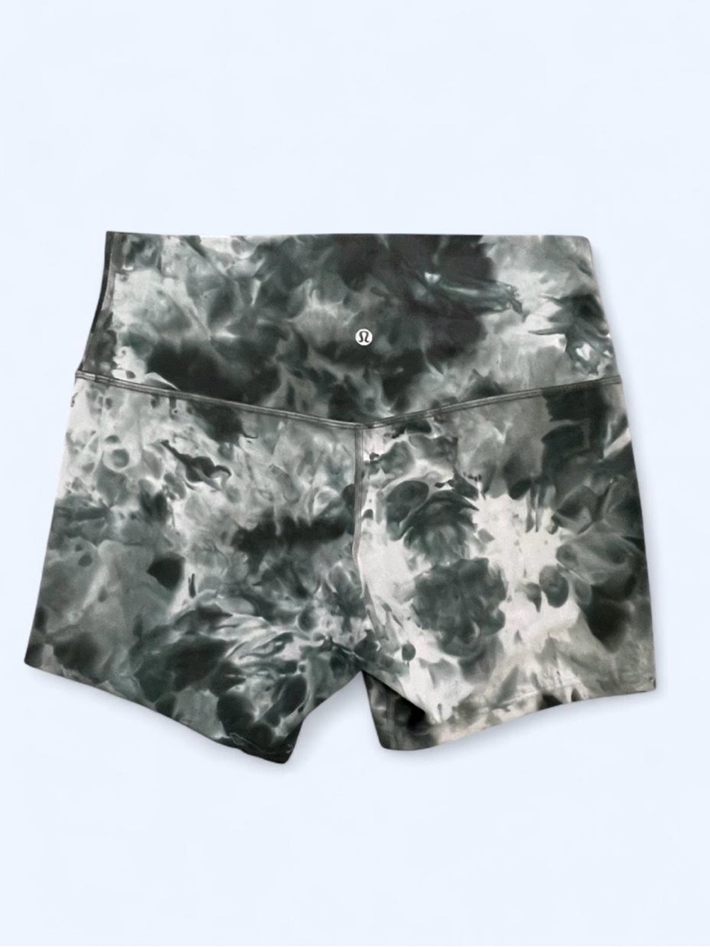 Lululemon biker shorts High-Rise Tie-Dye green activewear yoga Pilates gym 12